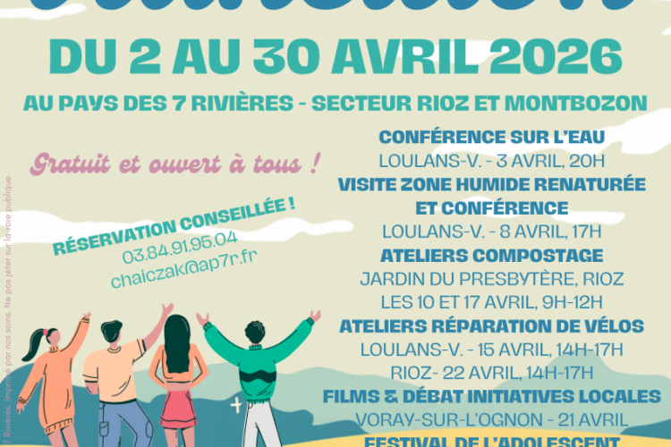 2 au 30 avril 2026 – Pays des 7 Rivières – Mois de la transition