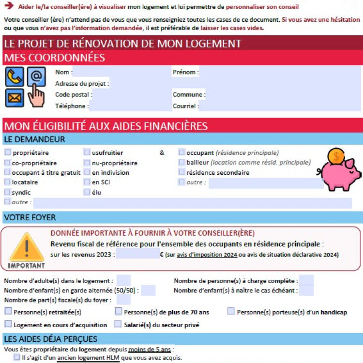 Questionnaire logement ADERA