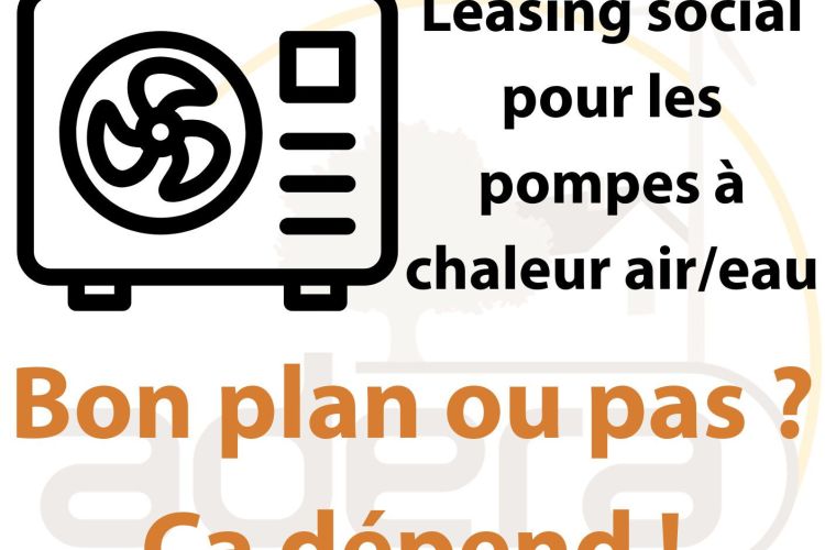 Leasing social pour les pompes à chaleur